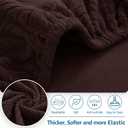 hyha Individual Couch Cushion Covers, Stretch Magic Sofa Seat Cushion Covers Washable, Dog Couch Sofa Slipcover for Pets, Kid with Elastic Bottom(3PC, Chocolate)