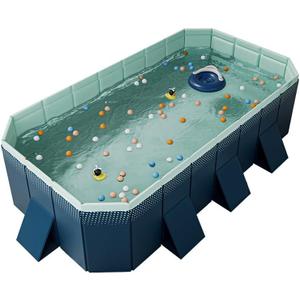 A Foldable Non-Inflatable Swimming Pool Suitable for Both Children and Adults. It is Easy to Set up and Serves as a Backyard Swimming Pool for Families and Pets to Enjoy The Fun of Summer. (157.48 in)