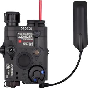 Airsoft PEQ 15 PEQ Box IR Laser + Red Laser Sight + White LED Flashlight for AEG GBB CQB (black)