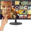 22inch Touch Screen Monitoring Surveillance LCD Display Security Camera Monitor CCTV Screen Multifunctional Interface HDMI, AV, BNC, VGA, USB, PC Input Computer Monitor 1920x1080 Full HD Resolution