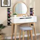 2 Pack 7 Tier Wall Shelf Unit - Lack Floating Shelf, Compact Display Floating Shelf, Vertical Column Wall Decor Mount Floating Storage Organizer Tall Tower Shelf for Bedroom, Living Room