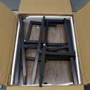 Wolawu Ladder Shelf 4 Tiers Metal Industrial Bookshelf,Brown Wood Tall Open Storage Rack and Display Shelves,Wall Mount Wide Book Case for Home Office Bedroom,Small