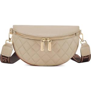 Eslcorri Small Crossbody Sling Bag for Women Trendy - Fanny Packs Leather Chest Belt Bum Bag Anti Theft Purse for Travel