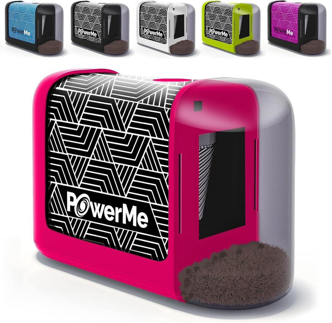 Electric Pencil Sharpener - Pencil Sharpener Battery Powered for Kids, School, Home, Office, Classroom, Artists  Battery Operated Pencil Sharpener For Colored Pencils, Ideal For No. 2 (Pink)