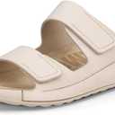 ECCO womens FlatSandal (Beige, S)