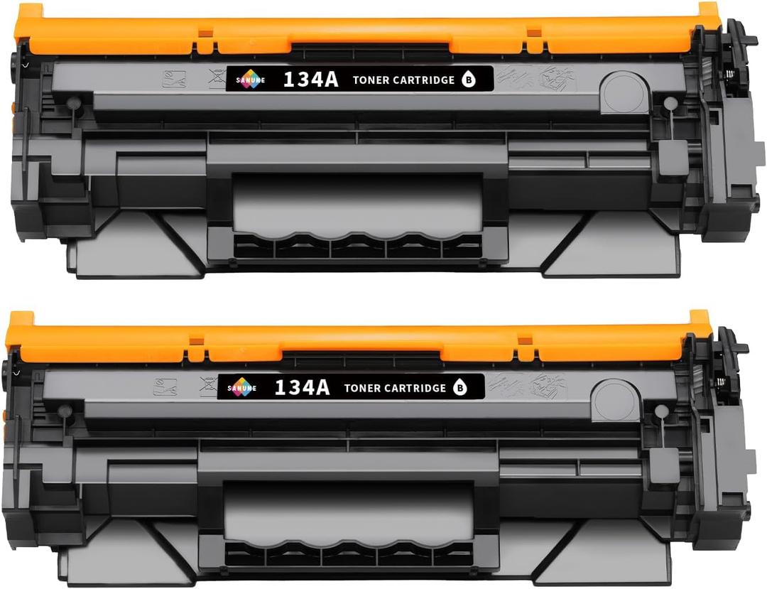 134A Toner Cartridge (with Chip) Replacement for HP 134A 134X W1340A W1340X Black Ink Cartridges for HP M209dw M234dw M234sdw M234sdn Printer (2-Pack)
