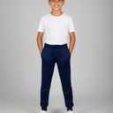 Real Essentials 3 Pack: Boys' Athletic Jogger Sweatpants - Kids Teens Youth Active Sports Pants with Pockets (Sizes 518) (XS)