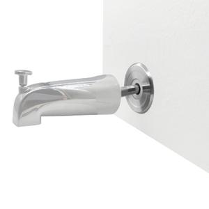 1/4" Spacer for Tub Spout, Flange Trim Ring for Bath Faucet, Eschutcheon Cover Plate for Spigot with Split PP Blocking Water, Shower Pipe Remodeling Sealer for Bathroom(SUS304-Brushed)