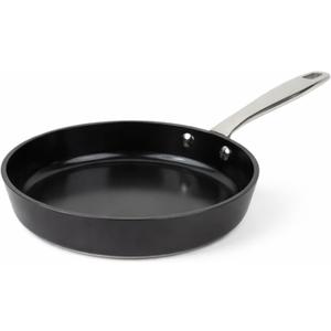Alva Maestro 8-Inch Ceramic Nonstick Frying Pan, PFAS-Free Non Toxic Egg Pan, Induction Safe Small Skillet with Stainless Steel Handle, Heavy-Duty Aluminum, PTFE & PFOA Free, Black