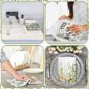 Bencailor 4 Pcs Wild Flower Kitchen Towels Wildflower Floral Hand Dish Towels White Green Leaves Dishcloths Fast Drying Decorative Set Decor Housewarming Gift for Cooking Kitchen Bathroom, 24"L x 16"W