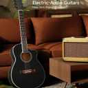 Donner 3/4 Acoustic Electric Guitar 36'' with Built-in Pickup & Tuner