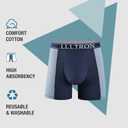 Incontinence Underwear for Men Washable Soft Breathable Leak Proof Boxer Briefs for Daily Bladder Leakage 4 Pack, Medium