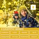 aneeway Christmas Tree Lights with Star Toppers, 410 LED Christmas Lights with 8 Modes & Memory Function, 6.6FT x 16 String Lights with Remote Control & Timing for Xmas Ornaments - Warm White