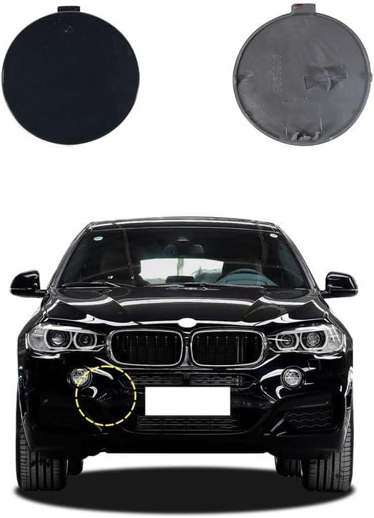 Car Front Bumper Tow Hook Cover Compatible with BMW X6 M Aerodynamics Sport F16 Fit 28iX 30dX 35iX 40dX 50iX xDrive sDrive SAV 2015 2016 2017 2018 2019 Trailer Cover Cap 51118065933 Towing Eye Cap (Carbon black Right Passenger Side)