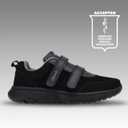 diawin Wide Shoes for Men & Women  Extra Depth Walking Shoes with Wide Toe Box for Swollen Feet, Hallux, Arthritis, and Diabetic Needs  Durable Genuine Leather for Comfort (Black)