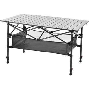 Outdoor Folding Portable Picnic Camping Table Aluminum Roll-up Table with Bag