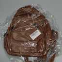 Small Backpack Purse for Women Fashion PU Leather Backpack Convertible Ladies Sling Bag (Brown)