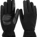 Winter Warm Gloves for Women - Fashion Style Windproof Cuffs Soft fleece - Touchscreen Thermal Flexible Gloves, L