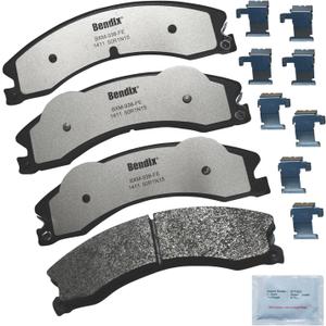 Bendix Fleet Metlok MKD1411FM Semi-Metallic Brake Pads for Select Models Chevrolet Express 3500,Express 4500,2500,Silverado,GMC Savana 3500,4500,Sierra HD,Nissan TITAN XD