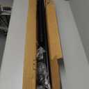 Tension Curtain Rod 51-165In(4.25-13.75Ft), Extra Long Outdoor Curtain Rod No Drilling for Window or Bathroom Patio, Adjustable Spring Shower Rod, Easy to Install Never Rust, Rod Diameter 1.26In-Black