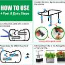 Trellis Compatible with Only Aerogarden Harvest and Harvest Elite for Indoor Garden Hydroponic System, Black, 1Pack