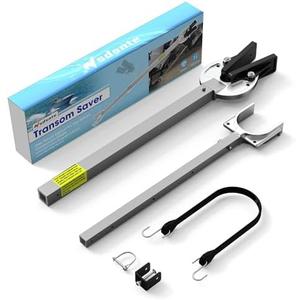 SDSNTE Adjustable Transom Saver from 23 to 35 Inches, Boat Motor Support with Heavy-Duty Composite Head Holds Engine, Roller and Trailer Mounts