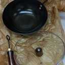 Nonstick Frying Wok Pan Hybrid, 11 Inch Preseasoned Deep Stir Fry Pan Skillet with Glass Lid, Traditional Chinese Cast Iron Wok, No Coated Saucepan for Induction, Electric, Gas, Grill Stoves