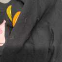 JINTING Valentine Sweatshirt Women Oversized Hearts Long Sleeve Shirt Conversation Heart Sweatshirts Gift for Her (Large, Black)