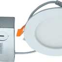 4 Inch Dimmable LED 5CCT Slim Recessed Downlight with Junction Box, 9 Watts, 700 Lumen, ES Qualified, UL Listed