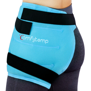 Comfytemp Large Hip Ice Pack Wrap for Sciatica, Hip Replacement, Fracture, Pain Relief, FSA HSA Eligible, Reusable Gel Ice Pack for Injuries, Cold Compression Physical Therapy Recovery Gifts(S)