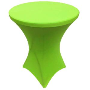Fuchsia 32x42 inches Cocktail Highboy Spandex Fitted Stretch Tablecloth Table Cover Wedding Event Party, Lime