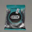 EMK Premium 1/4" (6.35mm) Male to Female Stereo Extension Cable (1.5Ft/0.5M) - Gold-Plated Quarter Inch Headphone/Guitar/Audio Extension Cord for Studio Equipment, Amplifiers & Instruments