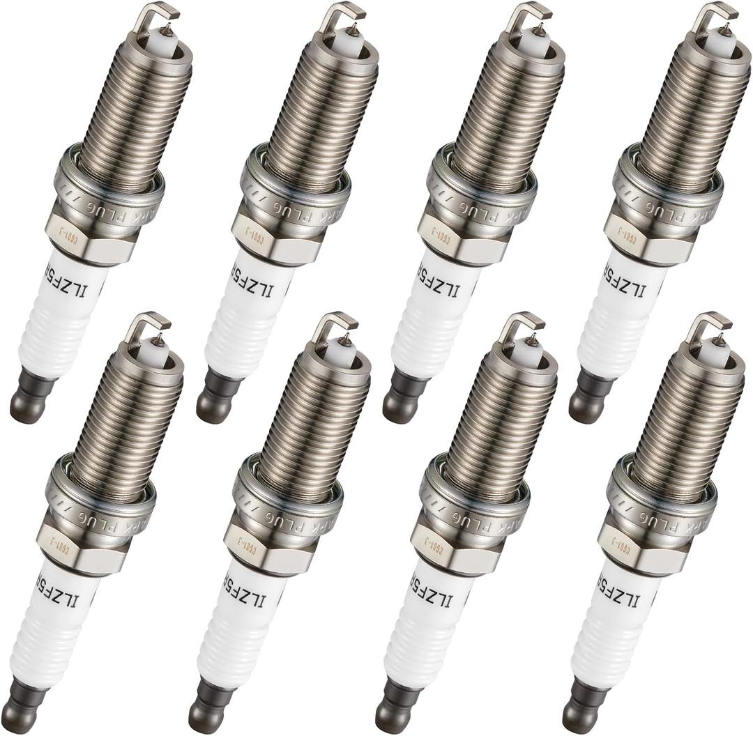 BDFHYK Iridium Spark Plugs LZFR5CI-11 Compatible with Jeep Grand Cherokee Commander,Compatible with Dodge Durango Charger Challenger Dakota 2500 3500 1500 Classic, 300 Aspen 4.7L 5.7L 92145 Set of 8
