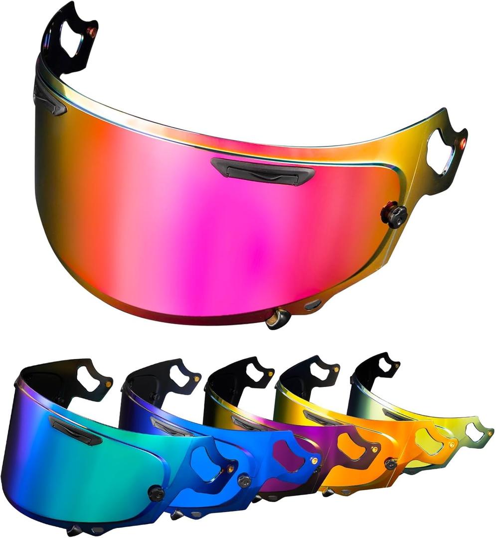 PSLER Regent X Visor Corsair X Visor VAS-V MAX Vision Face Shield Quantum X Visor Helmet Shield for Regent X VAS-V MAX Corsair-X Quantum-X Signet-X RX7X Defiant-X Dt-X,Deep Rose Red