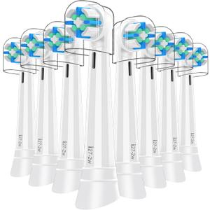 Replacement Toothbrush Heads Compatible with Oral B iO Series 2/3/4/5/6/7/8/9/10 Electric Toothbrush,Round Brush Heads for Gentle Gum Care & Deep Cleaning,White