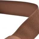 Beltox Women Elastic Belt Dress Stretchy Wide Waist Vintage Thick Cinch PU Leather (L-XXL (35-47 inch stretch range), Khaki and White 2pcs)