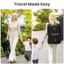 QPlay Ultra Lightweight Travel Stroller for Baby Aged 6-36 Months, Small Compact Folding Stroller with Backpack & Sun Visor for Kids Ages 1 to 3 Years Old - Fits Airplane Easy Carry and Storage