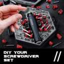 JAKEMY Precision Screwdriver Set - Playability DIY Screwdriver Repair Kit for Men, Magnetic Torx Screwdriver for Laptop, Computer, Macbook, iPhone, Watch, Eyeglasses (Red)