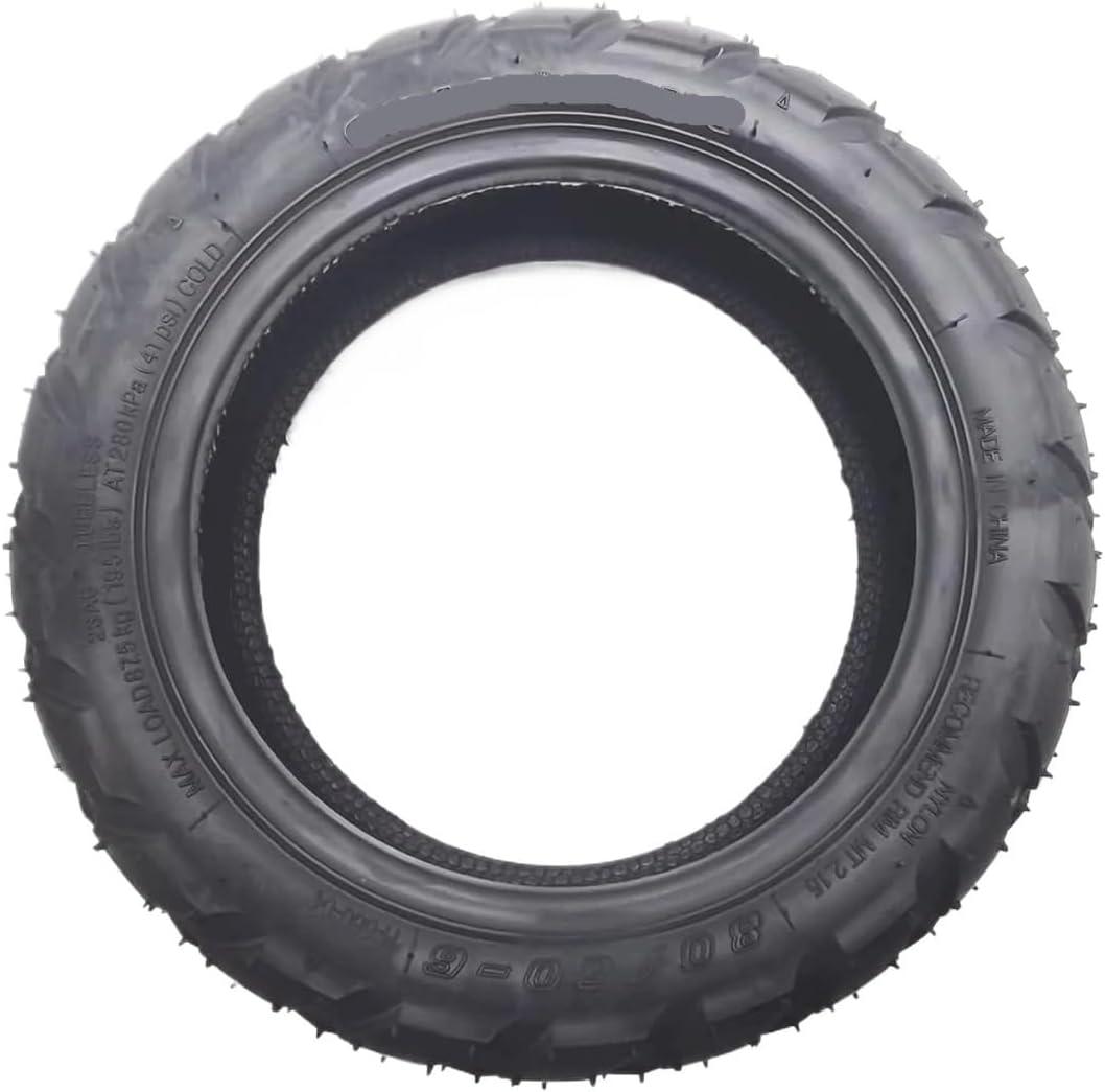 motorized scooter 80/60-6 Tubeless Tire for 10 inch Electric Scooter Vacuum Wear-Resistant Tyre Spare Parts motorized scooter (Color : 1 PCS), XIBANY001