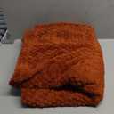 50x70 Inch Rust Throw Blanket - Soft & Fluffy Fleece, Cute & Aesthetic, Perfect for Sofa, Couch, Chair, Bed, Living Room & Bedroom, All-Season Use, Plush & Cozy Decorative Blanket