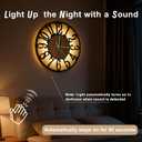 Glow in The Dark Wall Clock Battery Operated, 20''