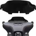 6" Windshield Windscreen for 2014-2024 Harley Davidson Touring Street Glide Electra Glide/Ultra Limited/Tri Glide FLHT FLHX FLHXS FLHTK, Black