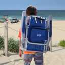 Rio Beach Kid's 5-Position Lay Flat Backpack Folding Beach Chair, Blue