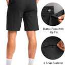 Soothfeel Men's Golf Shorts with 5 Pockets Stretch Lightweight Quick Dry 9 Inch Flat Front Casual Work Dress Shorts for Men (M)