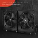 A-Premium Engine Radiator Cooling Fan Assembly Compatible with Honda Models - Accord 2003 2004 2005 2006 2007 2.4L - Replace# 19020RAAA01, 19030RAAA02