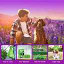 Pet N Pet 200 Counts Lavender Scented Dog Poop Bags Rolls with Tie Handles, 41% Plant Based & 59% PE Poop Bags for Dogs, Extra-Thick Doggie Poo Bag, Pet Waste Bag