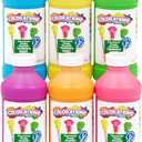 Colorations Paraben-Free Simply Washable Tempera Paint- Set of 6, 8 oz. each