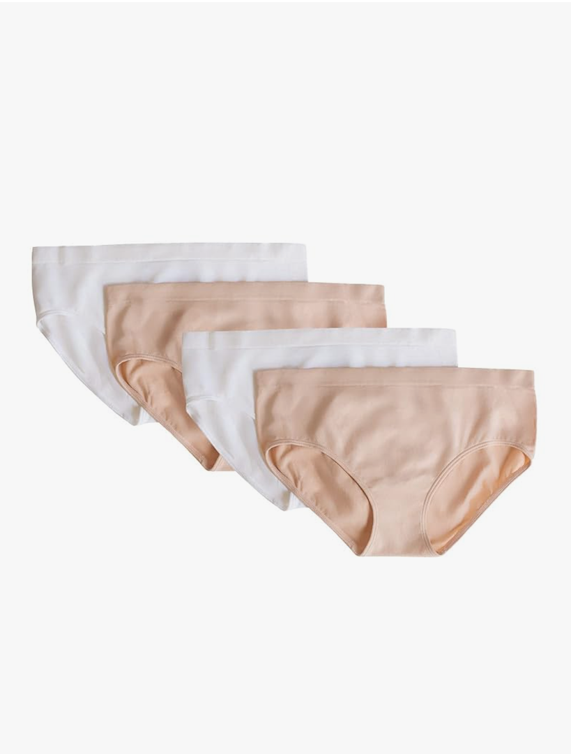 ruit of the Loom Girls' Multi-Pack Seamless Bikini Briefs – Ultimate Comfort & Flexibility, Size L/G