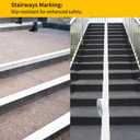 Reflective Pavement Marking Tape Slip-Resistant and Durable, Heavy-Duty Rubber Base for Outdoor Applications, Perfect for Driveways, Walkways, and Parking Areas (White, 2 Inch X 18 Feet)