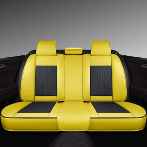 GXT Bench Seat Cover, Premium Faux Leather Bench Seat Covers for Trucks - Universal Fit for Most Sedans SUV Pick-up Truck, Durable for Long Lasting Protection(Yellow and Black) GXT Bench Seat Cover, Premium Faux Leather Bench Seat Covers for Trucks - Universal Fit for Most Sedans SUV Pick-up Truck, Durable for Long Lasting Protection(Yellow and Black)